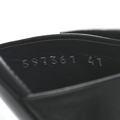 Balenciaga Nappa Pointed Toe Fringe Knife Logo Mules 41 Black White 8 of 9