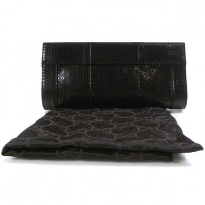 Gucci Python Britt Interlocking G Starlight Clutch Black 2 of 8
