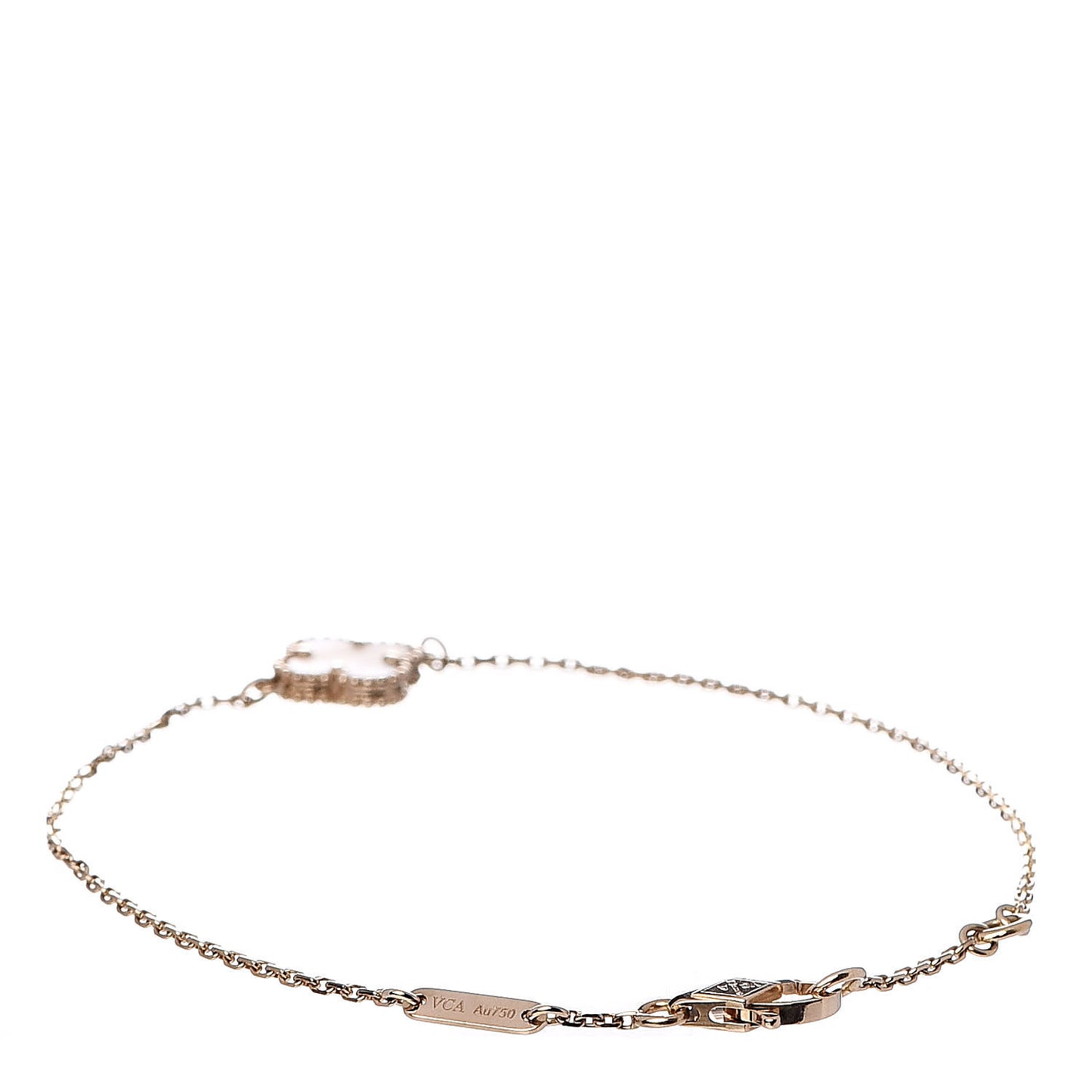 18K Yellow Gold Mother of Pearl Sweet Alhambra Bracelet