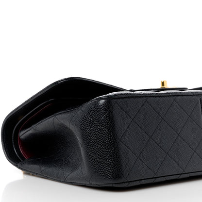Chanel Caviar Quilted Jumbo Double Flap Black 10 of 12