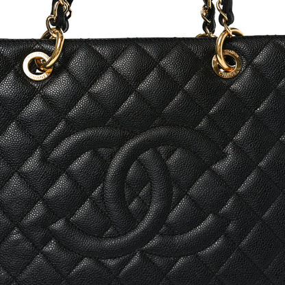 Chanel Caviar Quilted Grand Shopping Tote GST Black 8 of 10