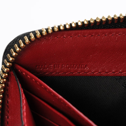 Burberry Grainy Calfskin Check Embossed Elmore Zip Around Wallet Red 8 of 8