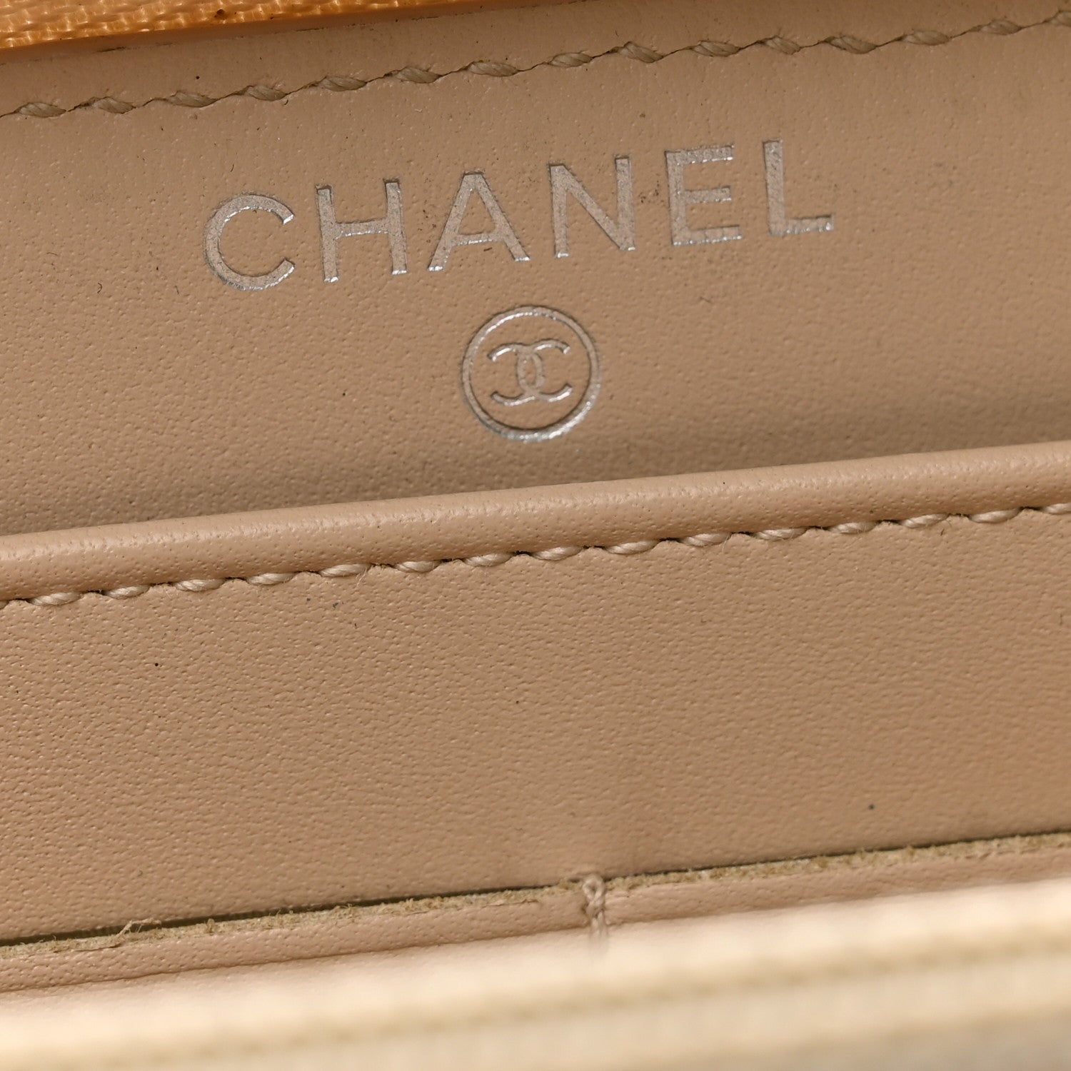 Chanel Iridescent Caviar Quilted Large Gusset Zip Around Wallet Beige Clair 7 of 11