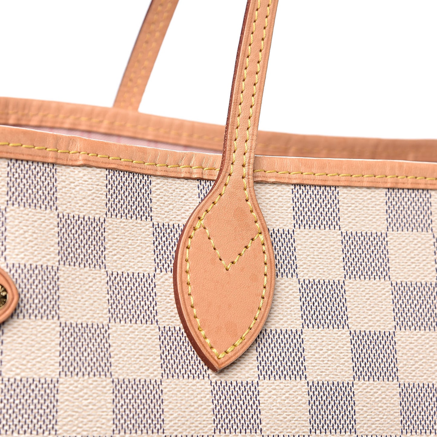 Damier Azur Neo Neverfull MM Rose Ballerine