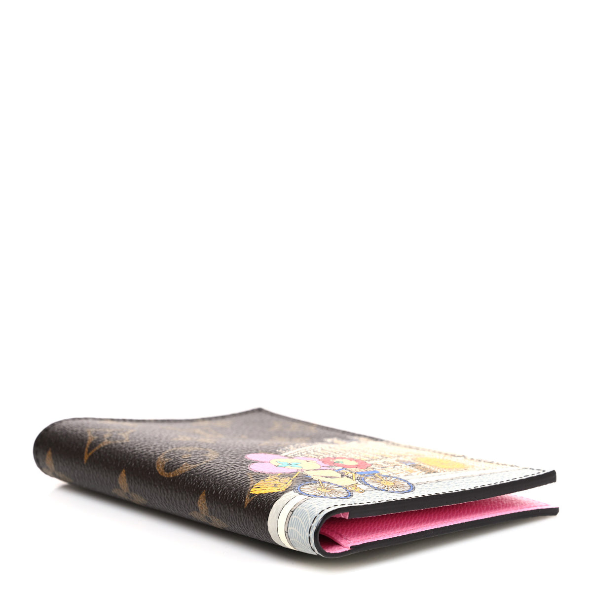 Monogram 2022 Christmas Animation Paris Passport Cover Pink