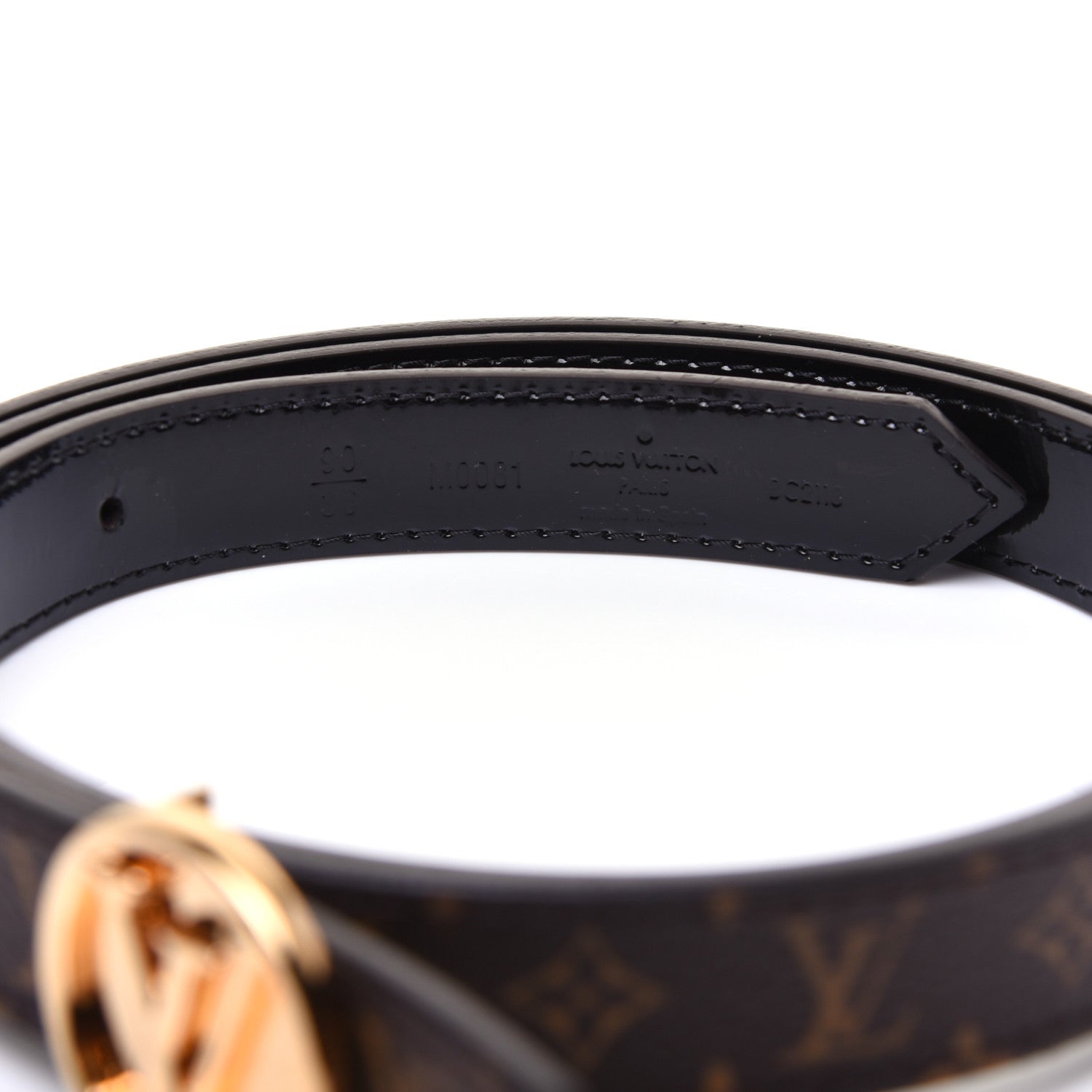 Louis Vuitton Monogram 25mm LV Circle Reversible Belt 90 36 Black 3 of 5