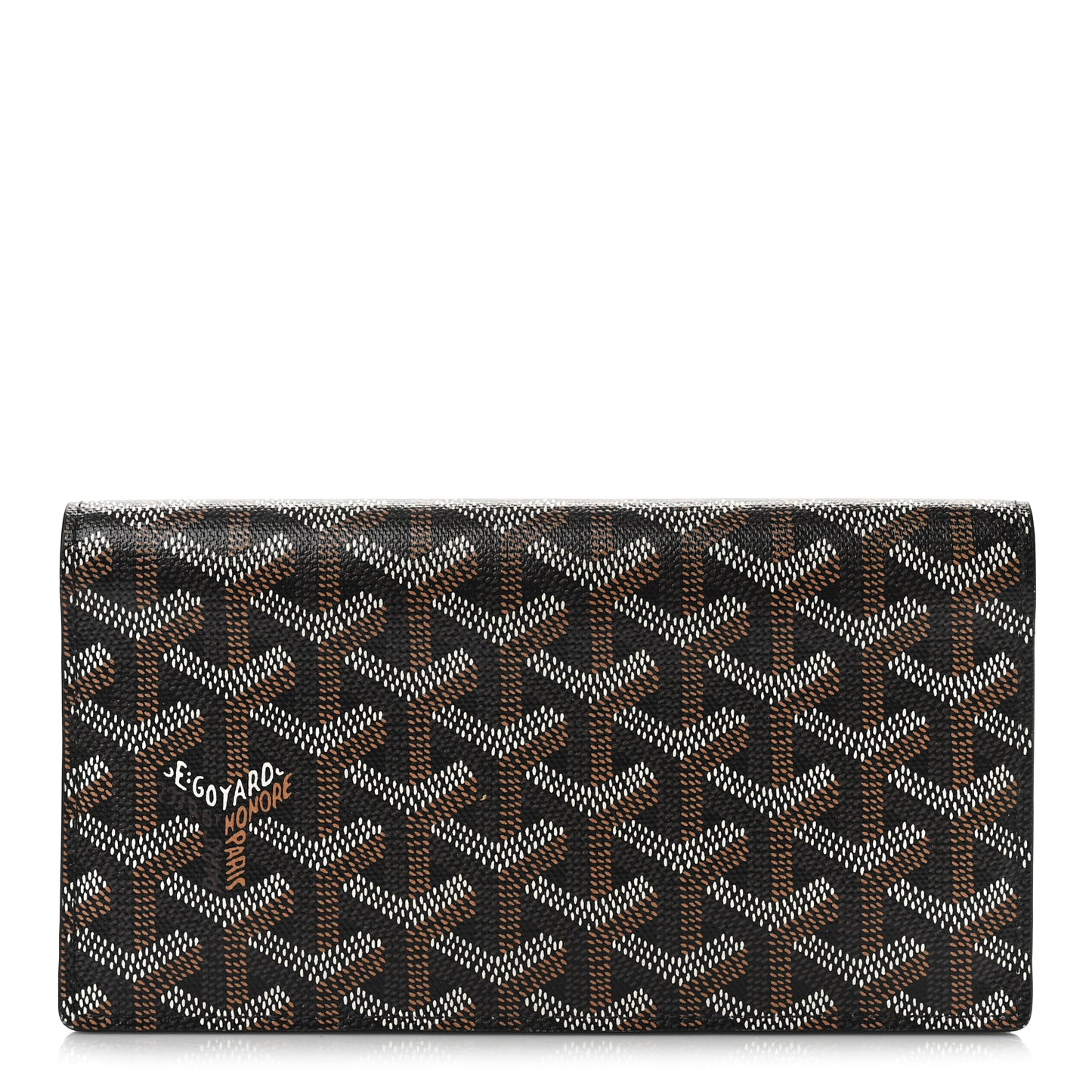 Goyardine Long Bi-Fold Wallet Black