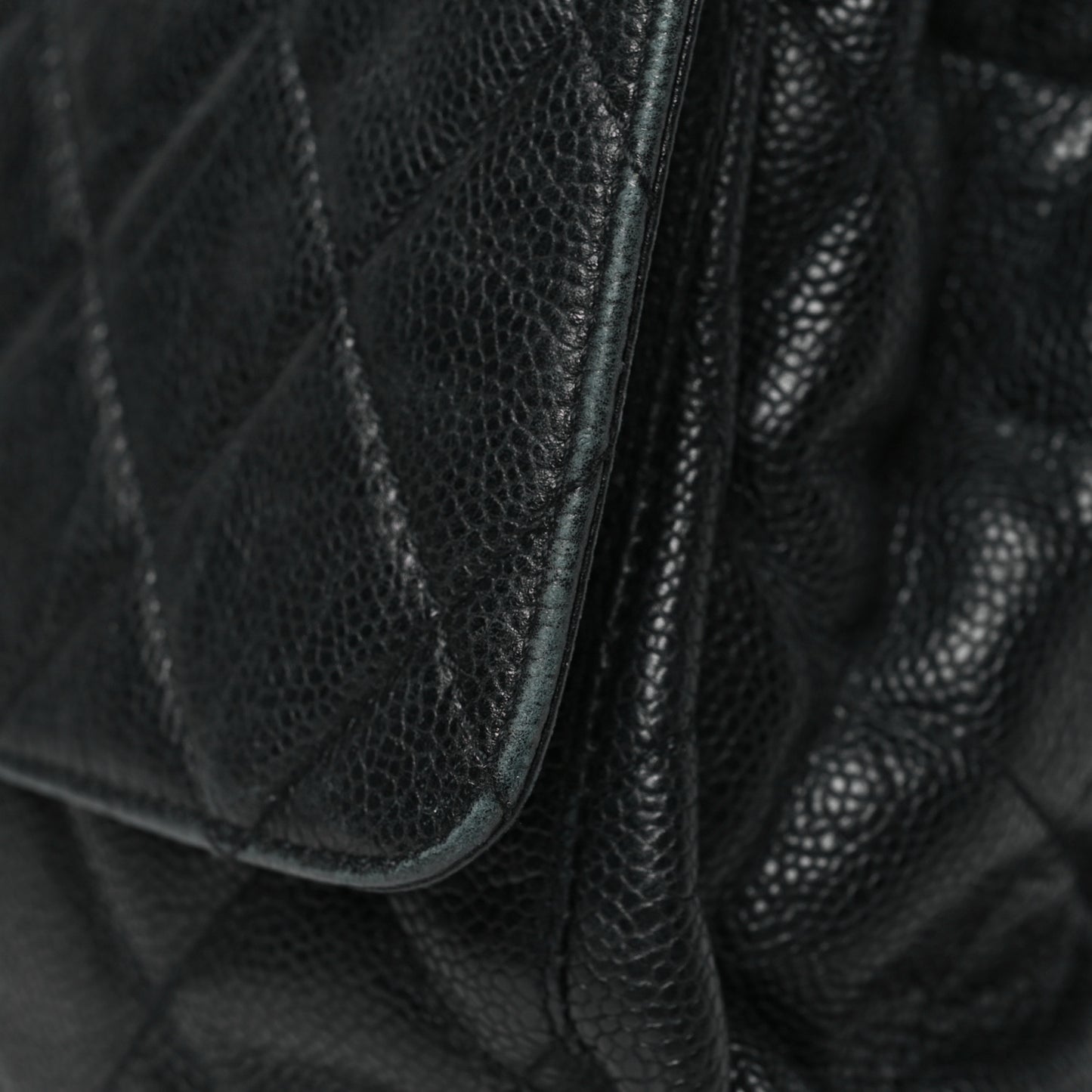 Caviar Quilted Backpack Black