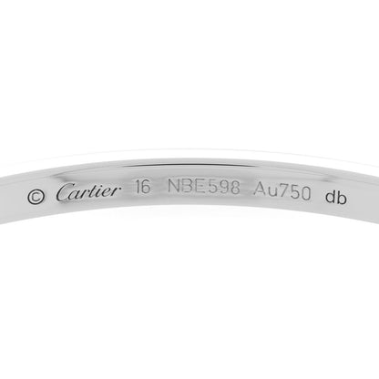 Cartier 18K White Gold Small LOVE Bracelet 16 5 of 6