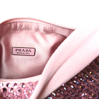 Prada Satin Crystal Mini Re-Edition 2000 Bag Alabastro 6 of 12