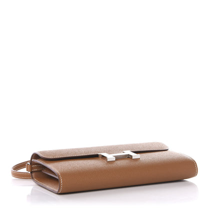 Hermes Epsom Constance Long Wallet To Go Gold 3 of 9