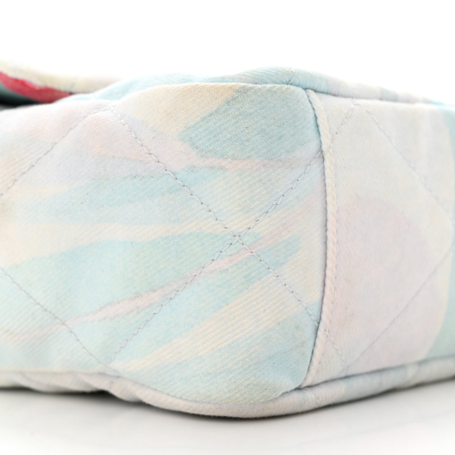 Chanel Canvas Quilted Jungle Jeans Flap White Multicolor 9 of 13