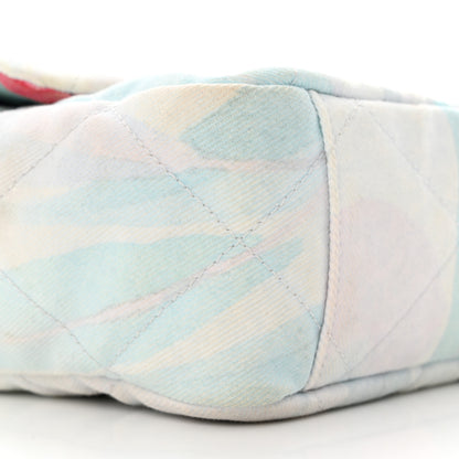 Chanel Canvas Quilted Jungle Jeans Flap White Multicolor 9 of 13