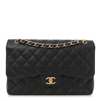 Chanel Caviar Quilted Jumbo Double Flap Black 1 of 11