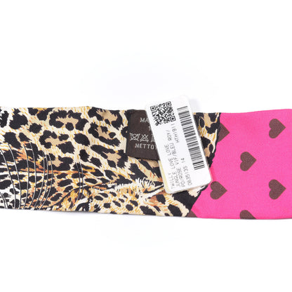 Hermes Silk Jungle Love Love Twilly Rose Vif Bleu Roy 2 of 5
