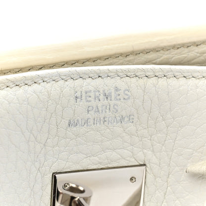 Hermes Taurillon Clemence BIRKIN 35 White 6 of 18