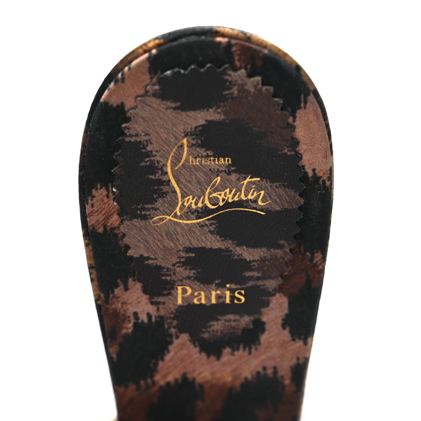 Satin Leopard Print Me Dolly 85 Sandals 38 Black