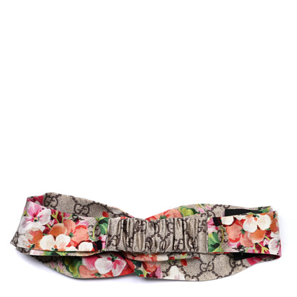 Gucci Silk Monogram Blooms Print Headband Antique Rose 3 of 6