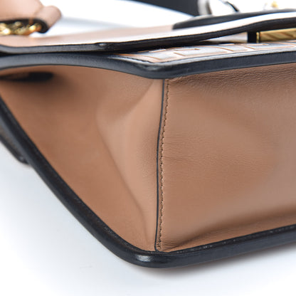 Fendi Vitello Century F is Fendi FF Embossed Kan I Shoulder Bag Orzo Tobacco 9 of 14