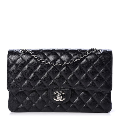 Chanel Caviar Quilted Medium Double Flap Black 1 of 13
