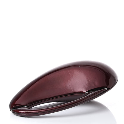 Chanel Patent Minaudiere Clutch Dark Bordeaux 4 of 8