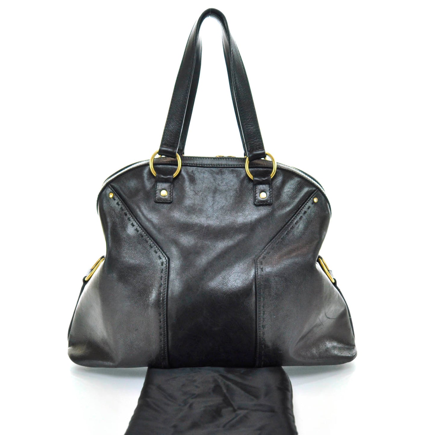 Leather Oversized Muse Black