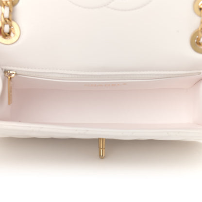 Chanel Caviar Quilted Medium Sweet Classic Flap White 5 of 10