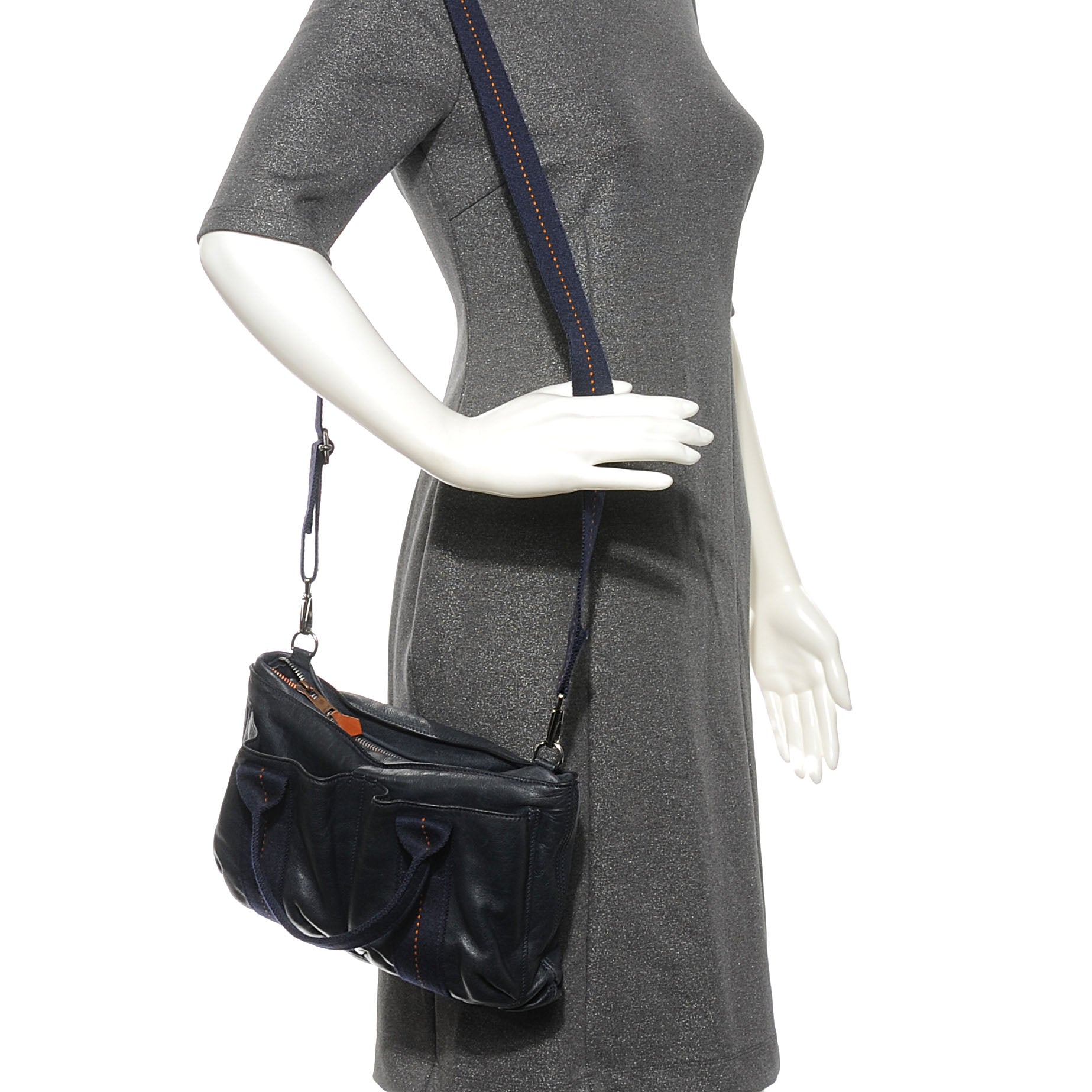 Hermes Swift Leather Caravane Horizontal PM Bleu Abysse 2 of 6