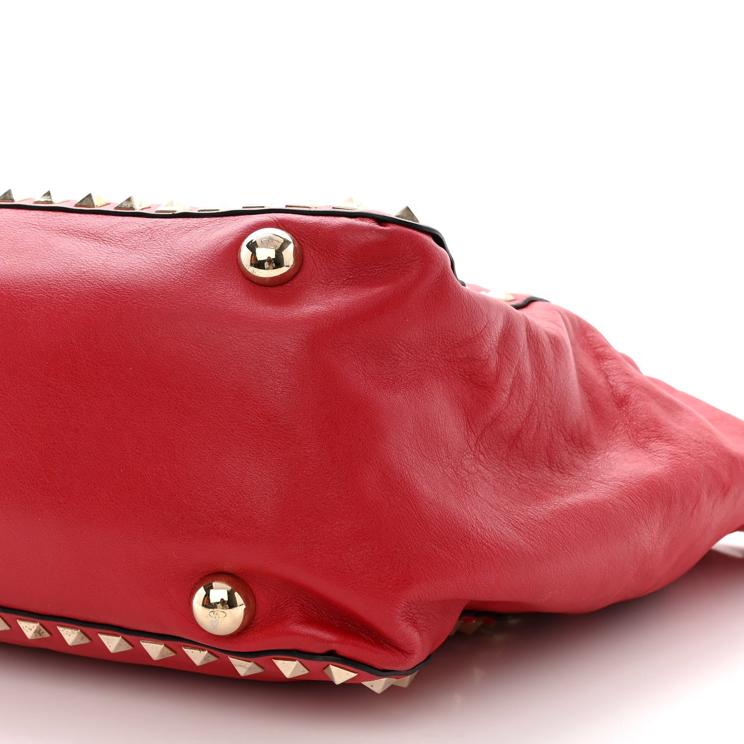 Valentino Garavani Vitello Medium Rockstud Tote Rosso Valentino 12 of 12