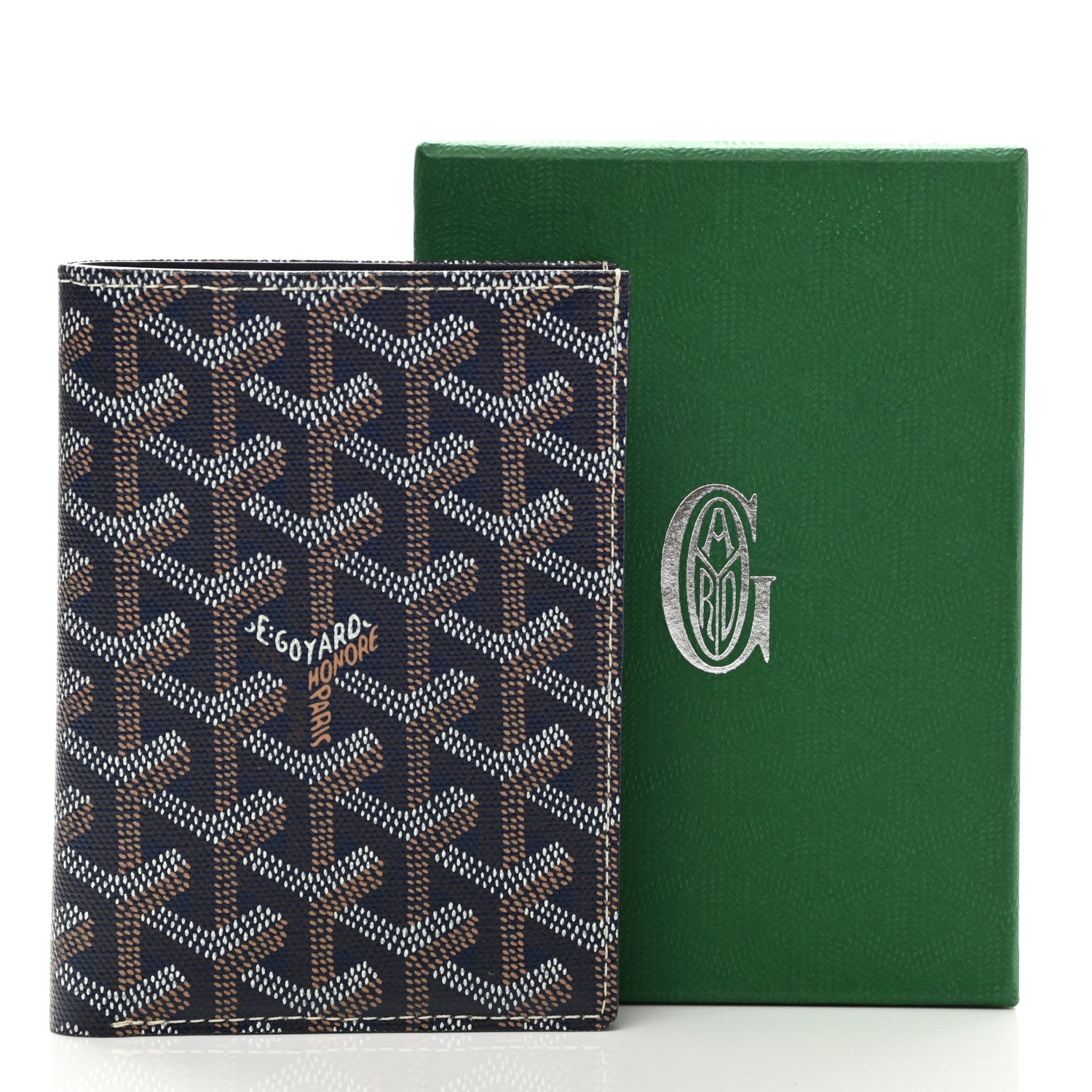 Goyard Goyardine Moliere Wallet Navy 8 of 8