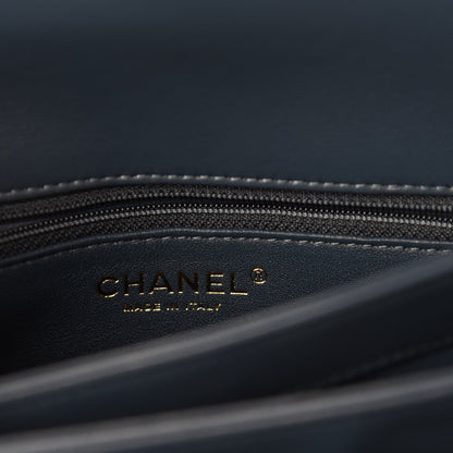 Chanel Lambskin Quilted Small Trendy CC Flap Dual Handle Bag Dark Blue 8 of 11