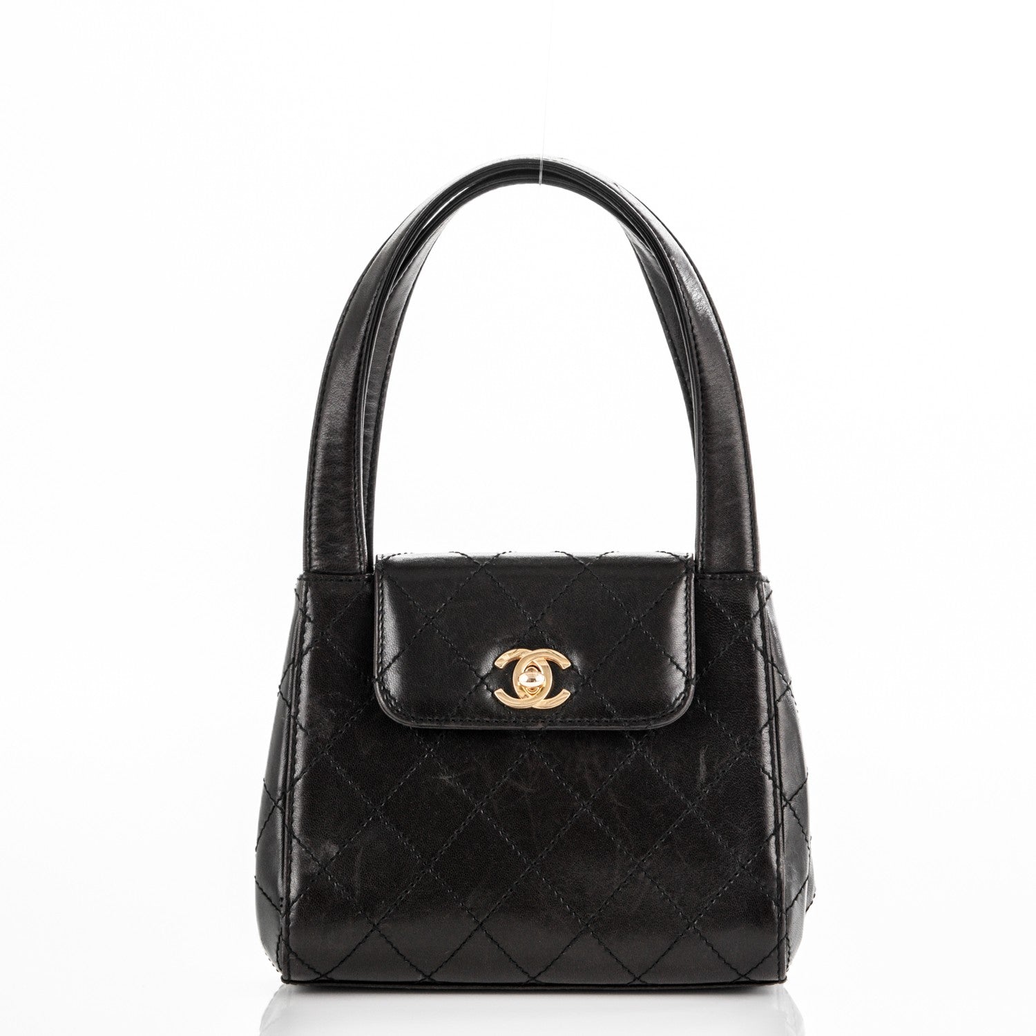 Chanel Lambskin Quilted Flap Bag Black 1 of 7