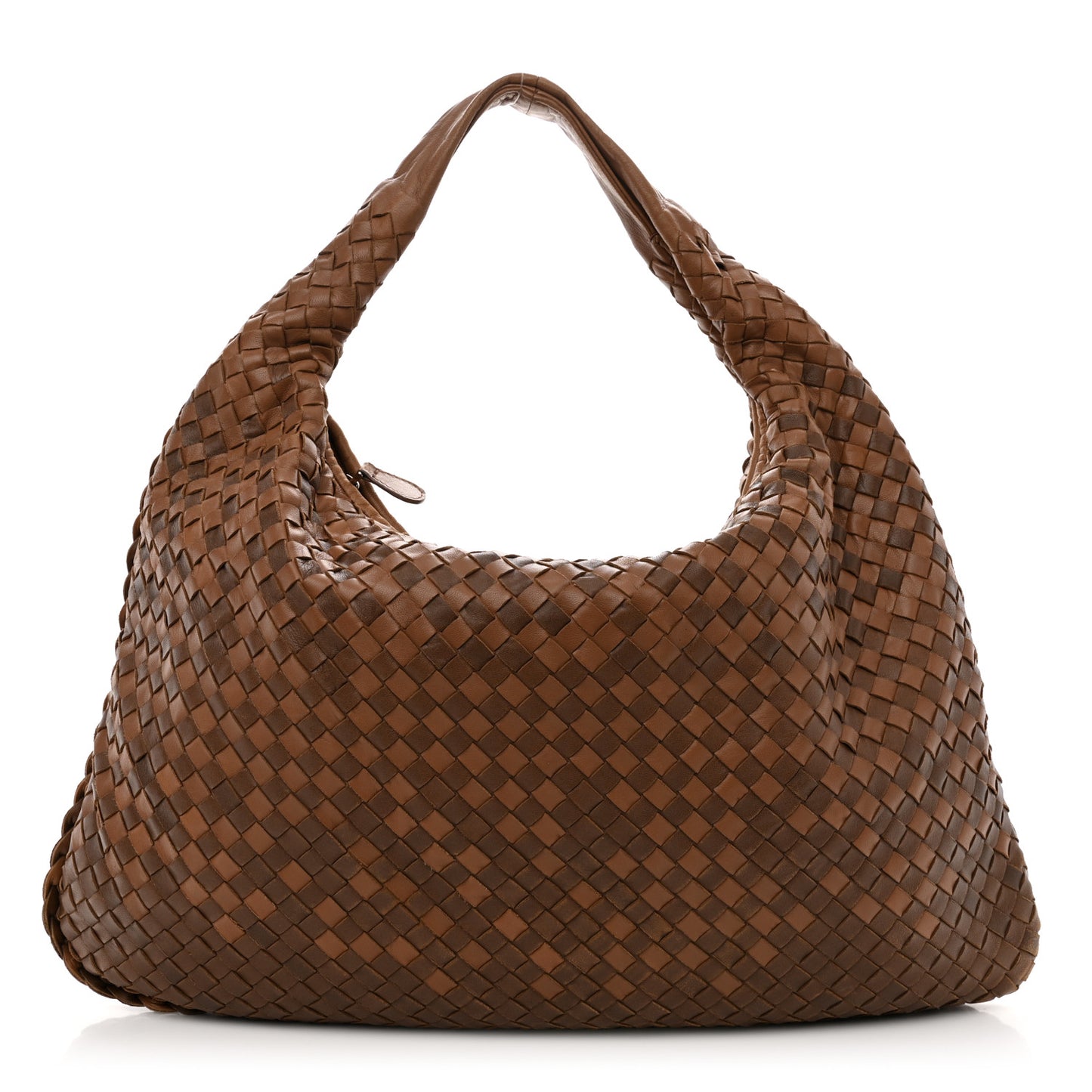 Nappa Intrecciato Large Veneta Hobo Noce