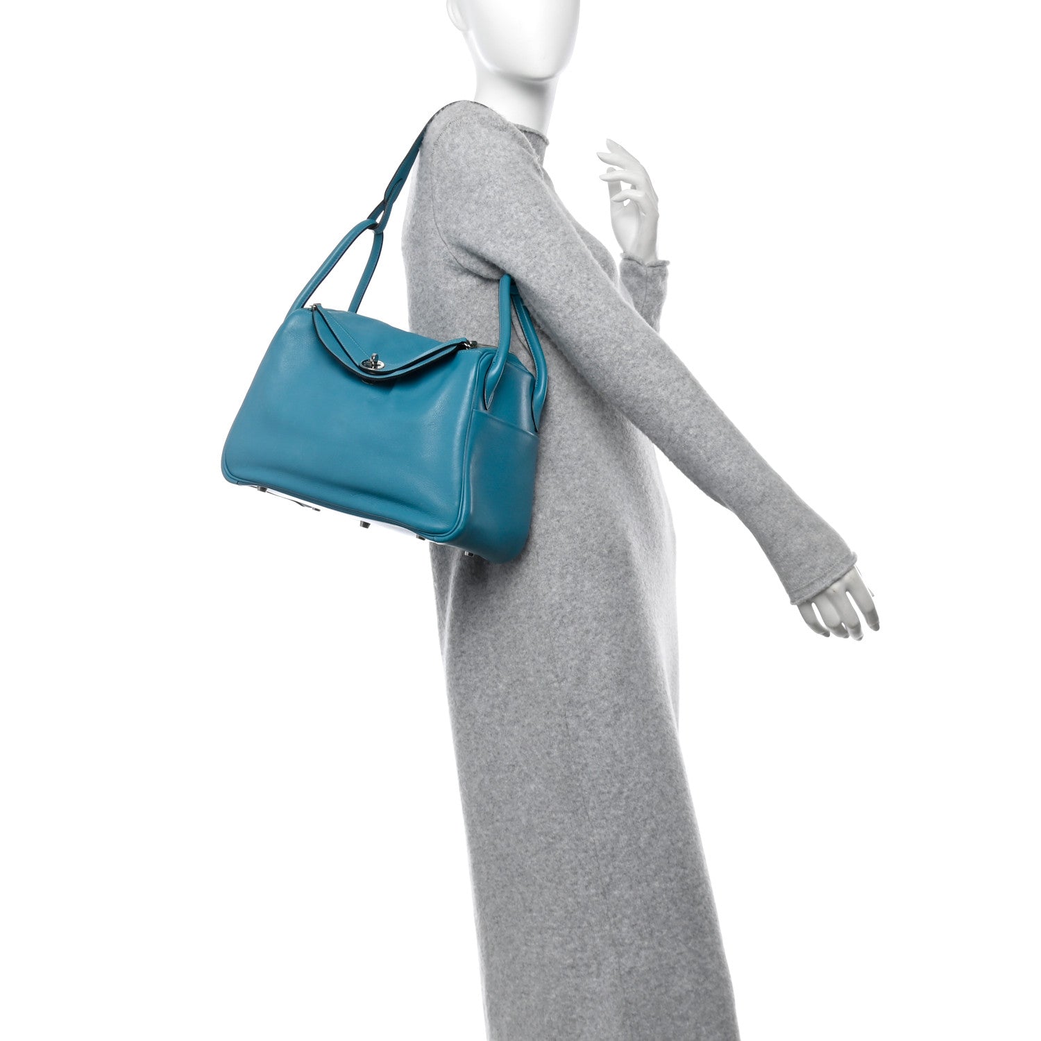 Hermes Swift Lindy 30 Turquoise 2 of 15