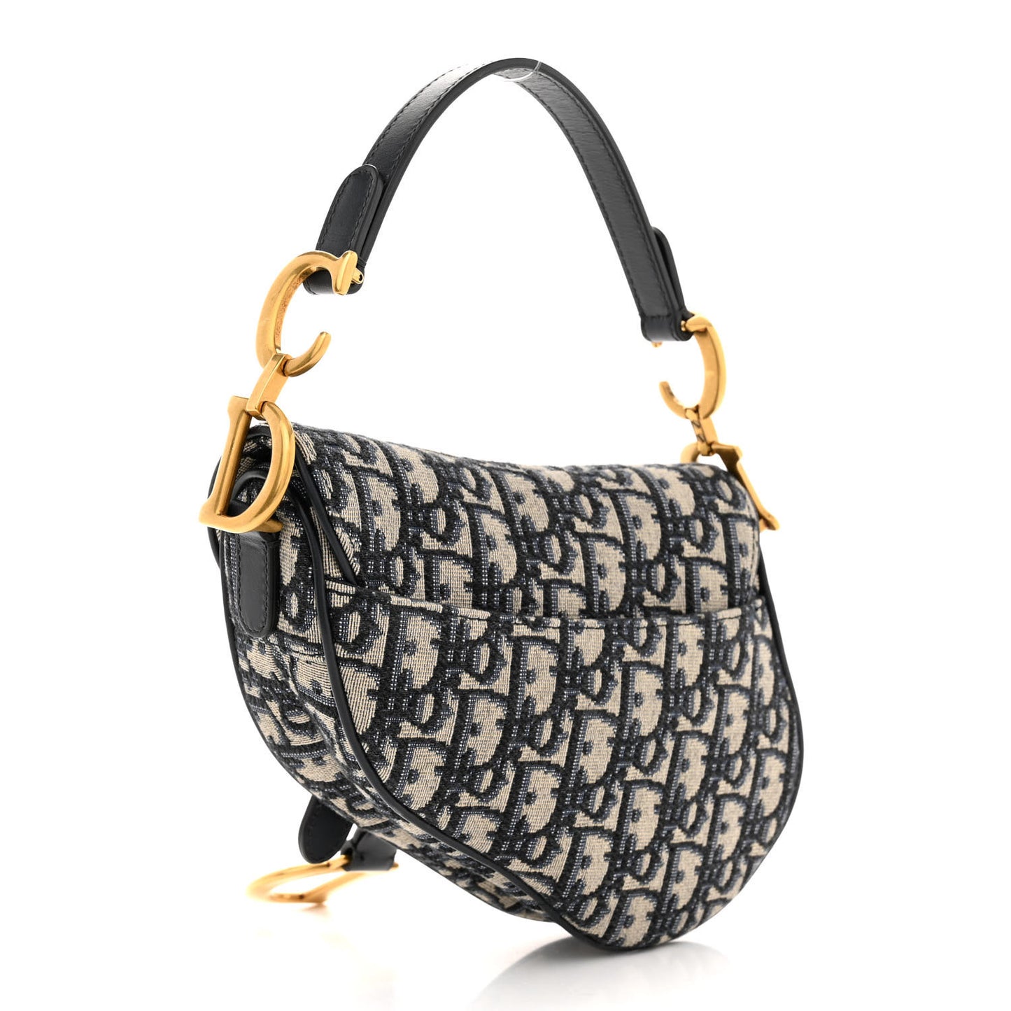 Oblique Mini Saddle Bag Blue