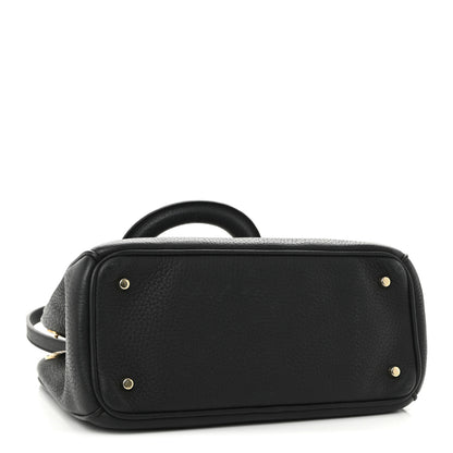 Christian Dior Bullcalf Small Diorissimo Tote Black Rose Indien 4 of 9