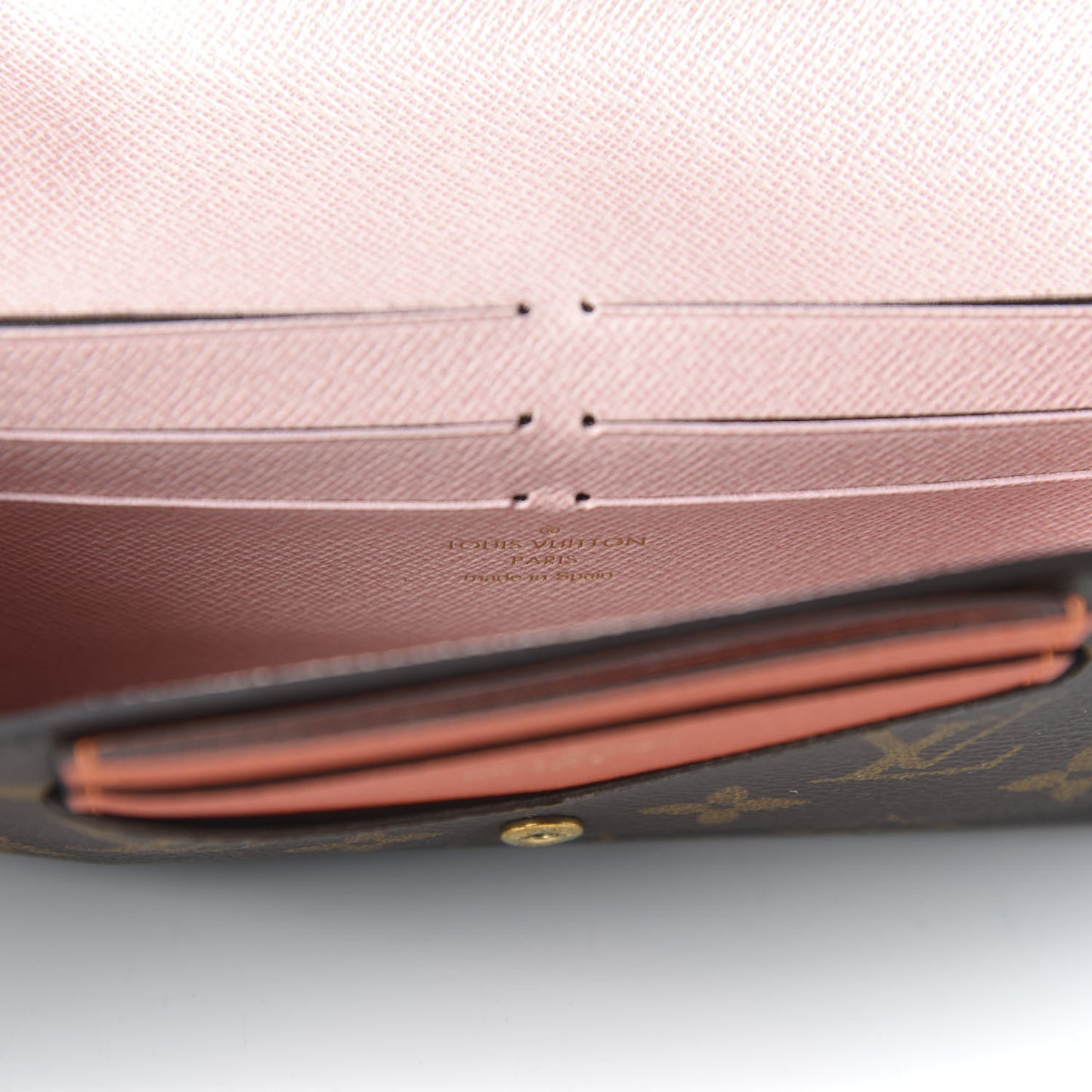 Monogram Jeanne Wallet Rose Ballerine