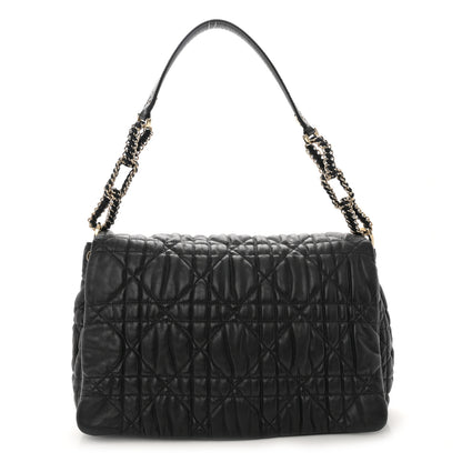 Christian Dior Lambskin Cannage Medium Delidior Flap Bag Black 1 of 13