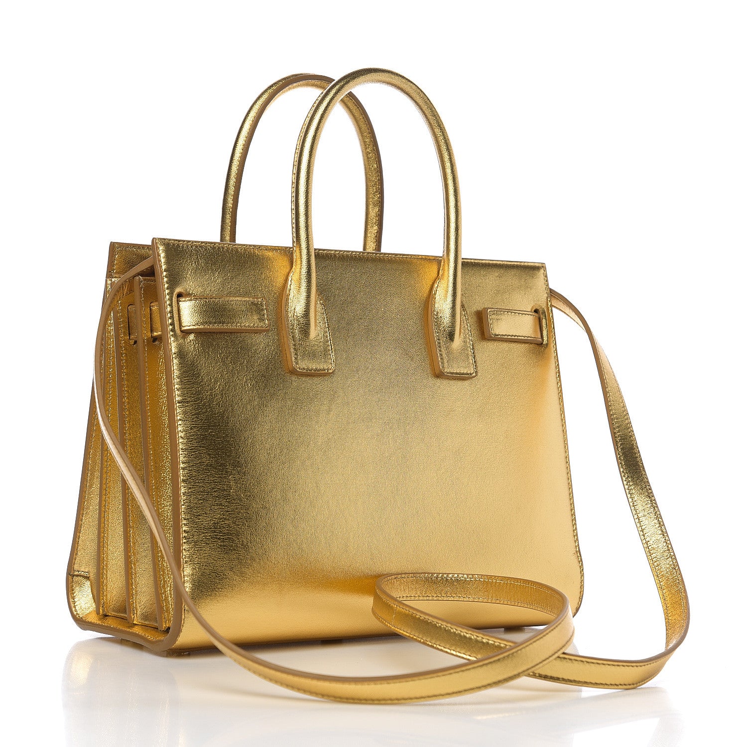Saint Laurent Metallic Calfskin Baby Sac De Jour Ciad 2 of 9