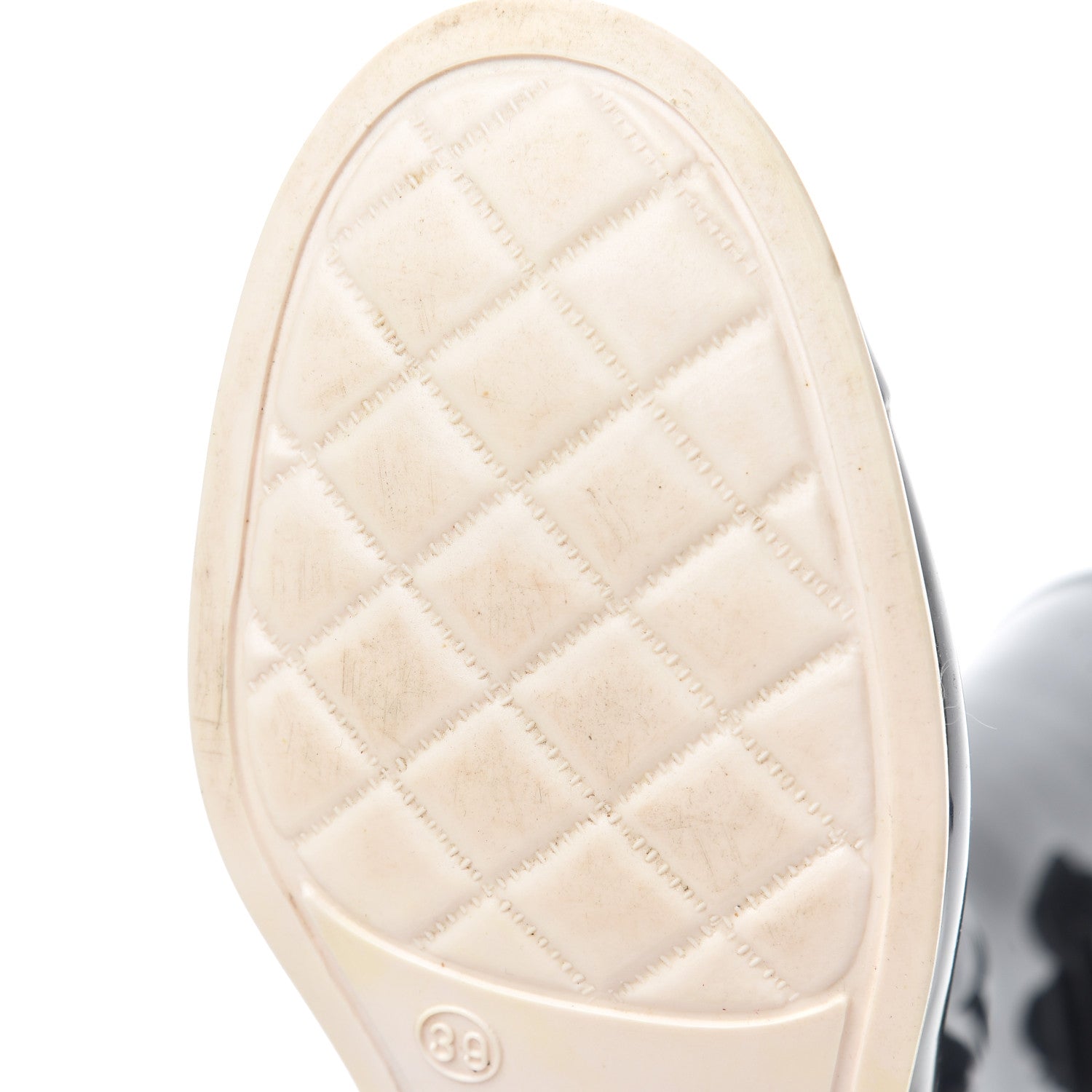 Chanel Rubber Camellia Rain Boots 39 Black 10 of 14