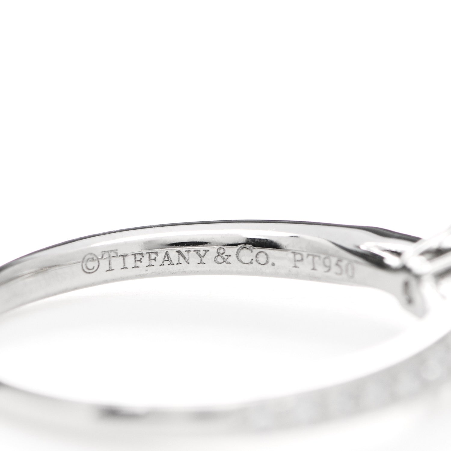 Tiffany Platinum Diamond .25ct Round Brilliant Harmony Engagement Ring 49 5 5 of 6