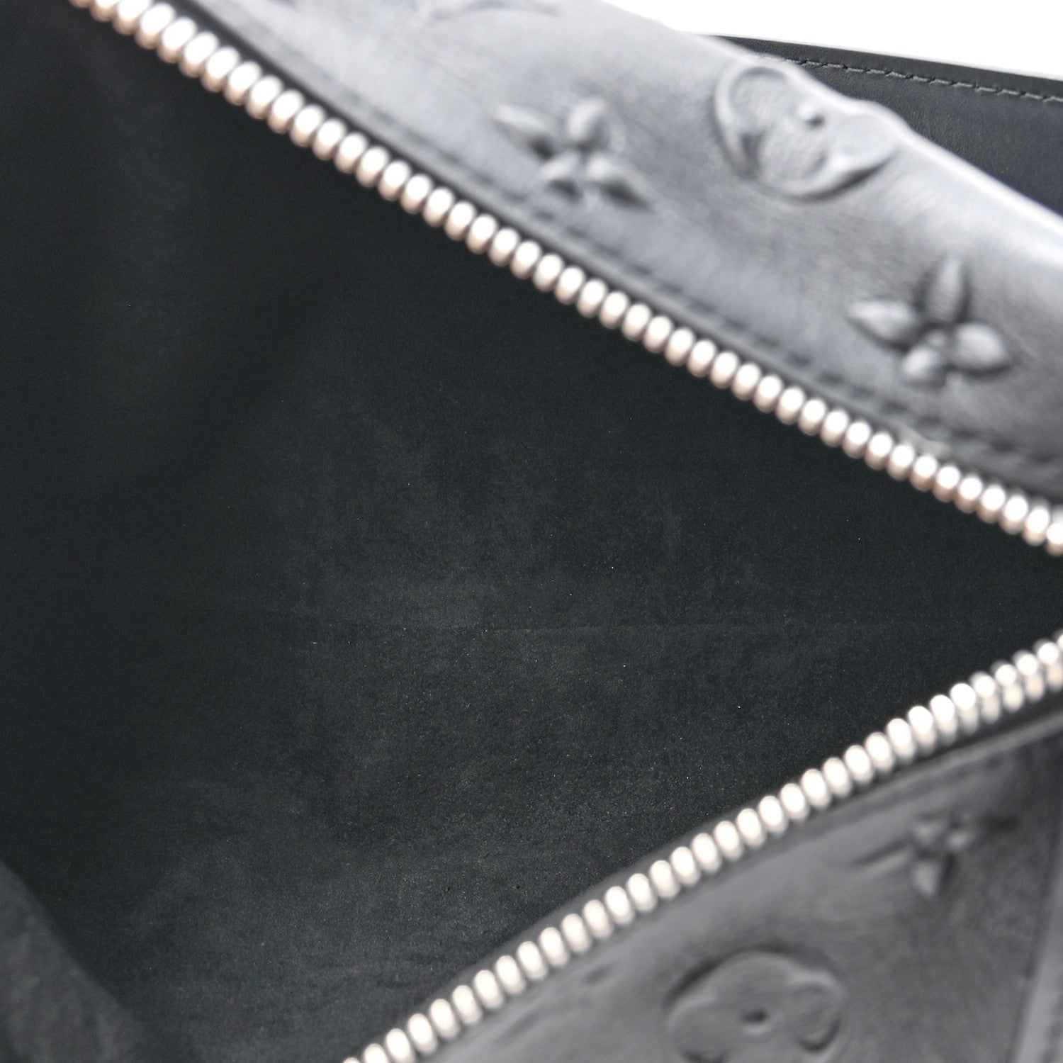 Louis Vuitton Calfskin Debossed Monogram Side Trunk Black 5 of 11