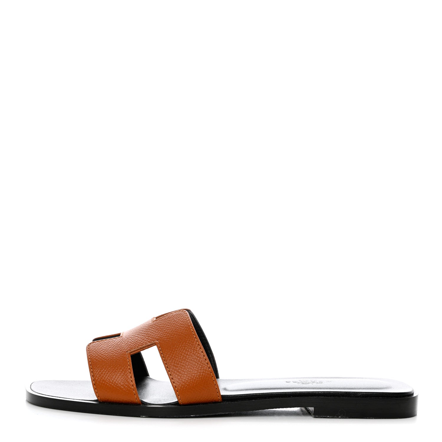 Hermes Epsom Oran Sandals 37.5 Naturel 1 of 14