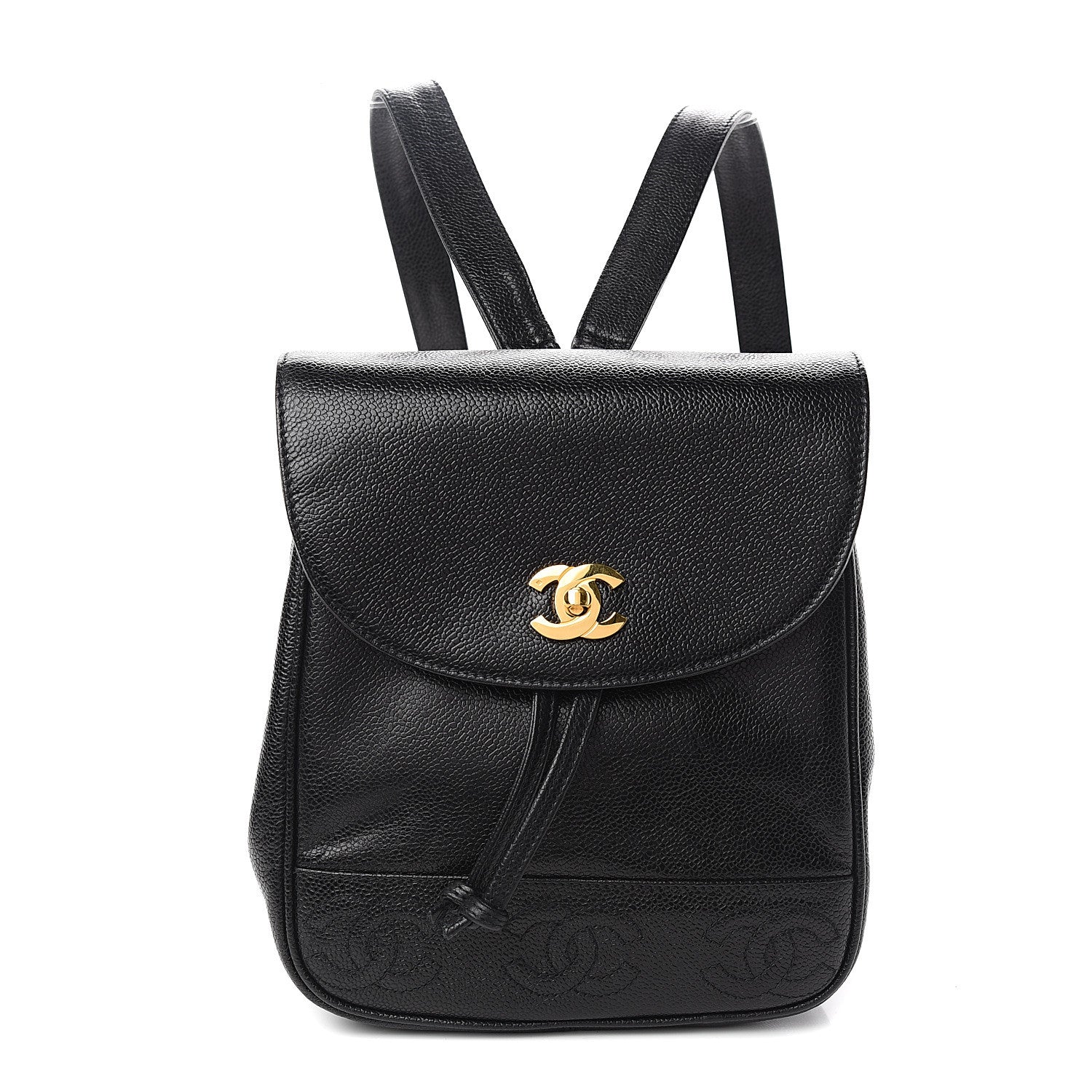 Chanel Caviar CC Backpack Black 1 of 10