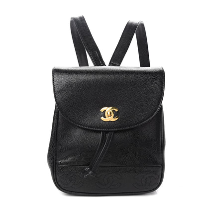 Chanel Caviar CC Backpack Black 1 of 10