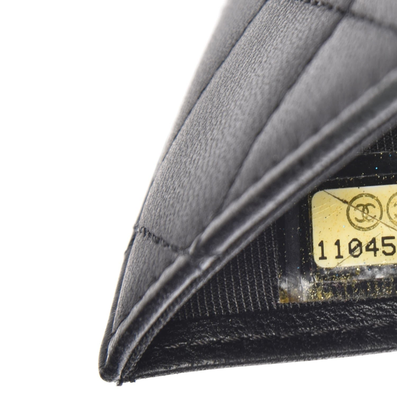Chanel Lambskin Quilted Double Sided Wallet Black 8 of 10
