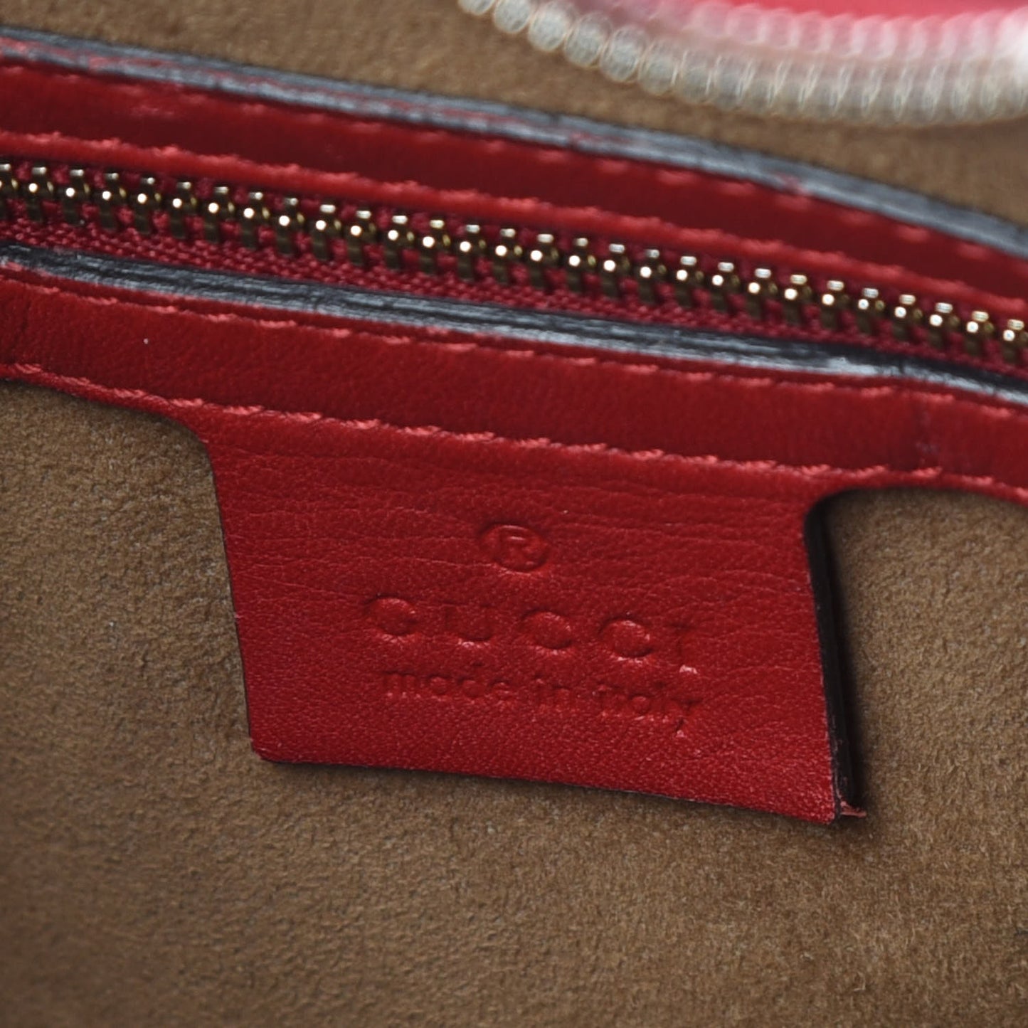 GG Supreme Monogram Linea A Hobo Red