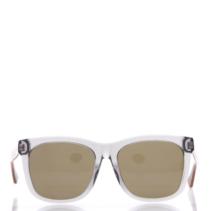 Gucci Acetate Square Frame Web Sunglasses GG0057SK Grey Havana 2 of 8