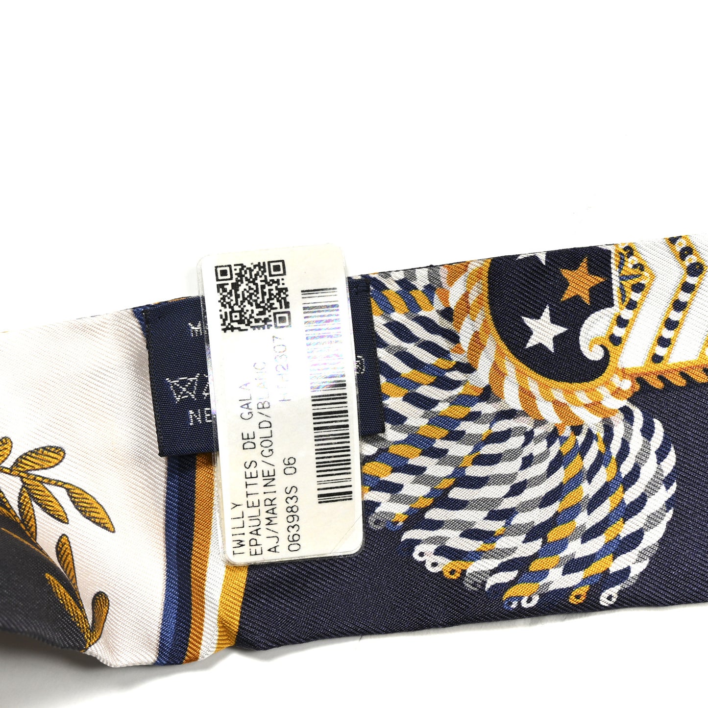 Silk Epaulettes De Gala Twilly Marine Gold White