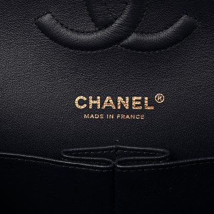 Chanel Tweed Quilted Medium Double Flap Blue Orange Yellow 6 of 14